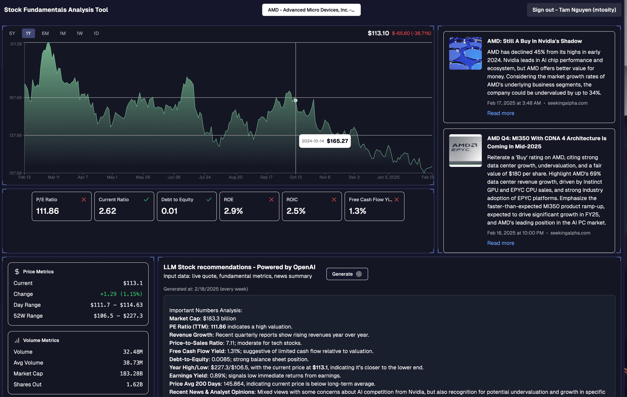 An image of the [Solo] thestockie.com project.